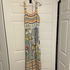 Floral Patchwork Maxi Dress